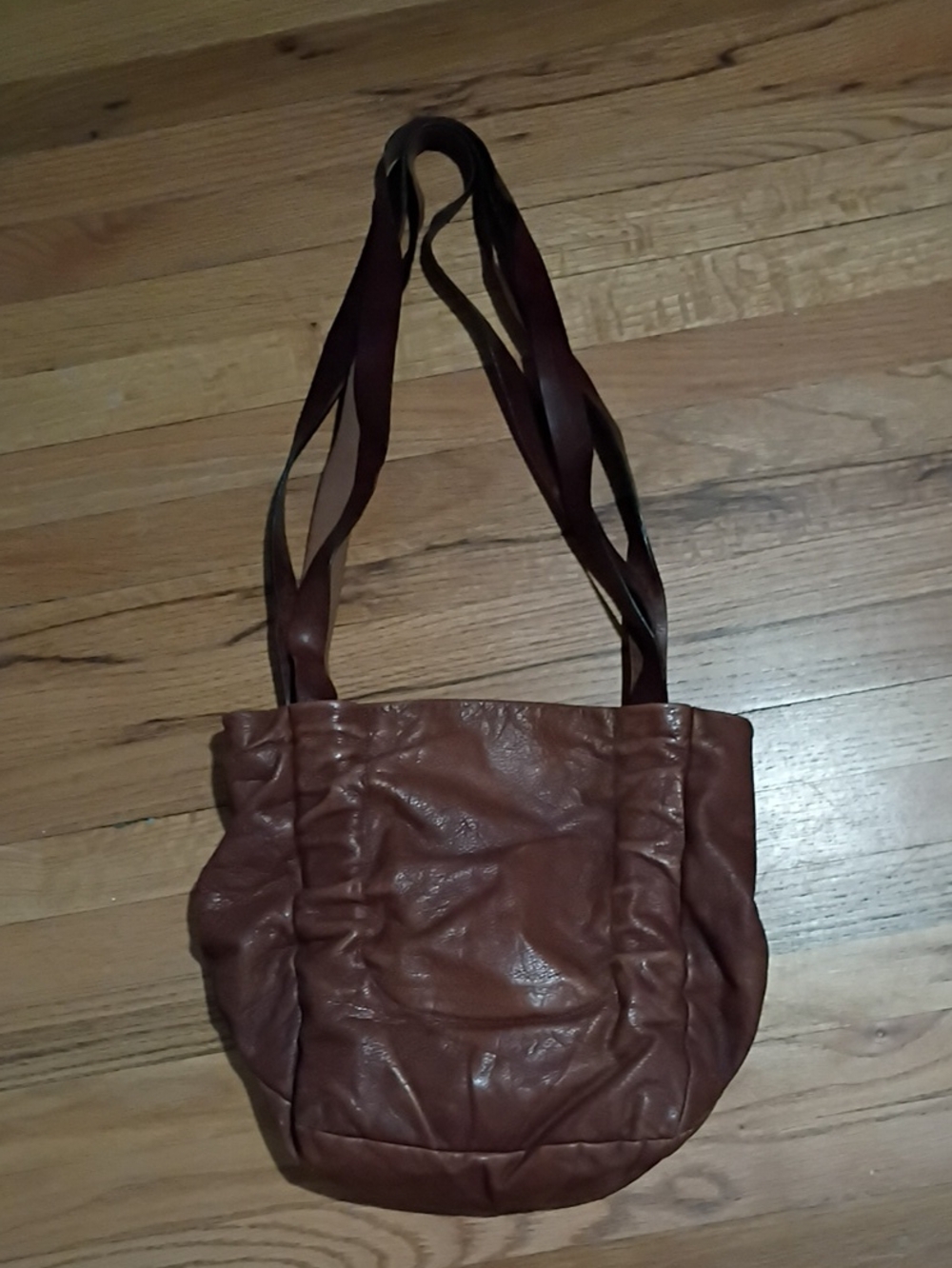 Brown Women's Leather Tote Shoulder Bag